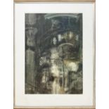 RICHARD ELLIOT (B.1964), 'Venice', watercolour, 68cm x 48cm, signed and titled verso, framed.