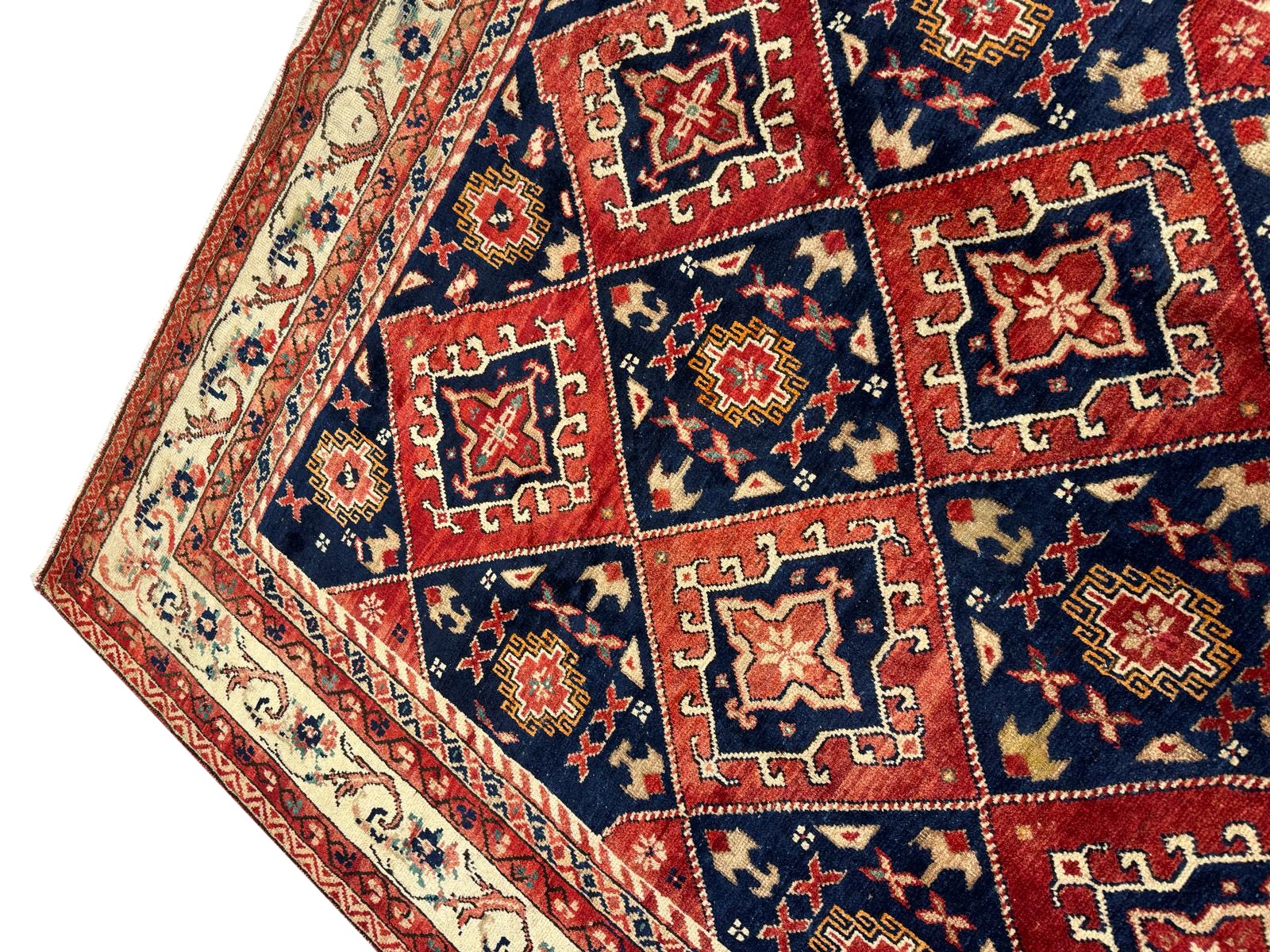 PERSIAN TRIBAL SHIRAZ KELLEH CARPET, 360cm x 175cm. - Image 2 of 6