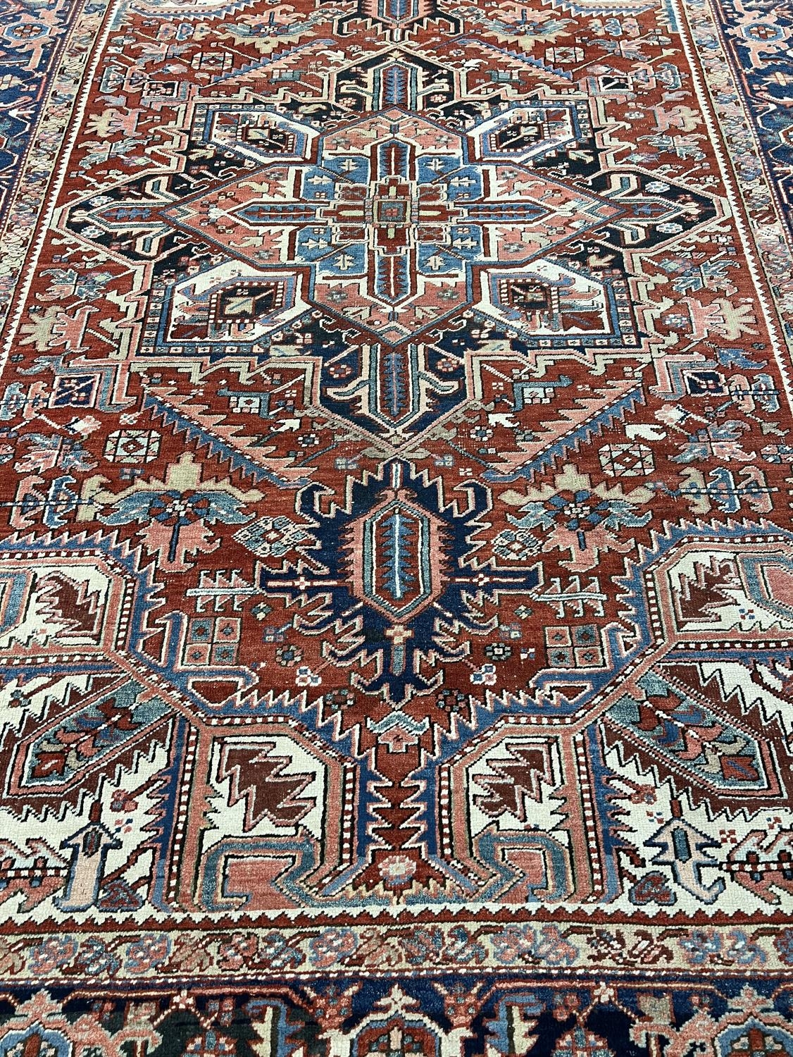 ANTIQUE HERIZ CARPET, 335cm x 234cm. - Image 2 of 4