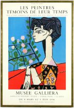 PABLO PICASSO, Jacqueline – Les peintures temoins de leur temps, original lithographic poster, 1956,
