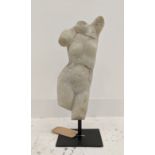 VENUS ON STAND, 53cm H, faux stone.
