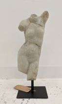 VENUS ON STAND, 53cm H, faux stone.