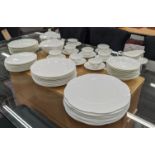 VILLEROY AND BOCH ARCO WEISS DINNER SERVICE, eight place setting comprising, eight dinner plates,