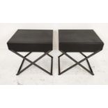 CAMERICH ENZO SIDE TABLES, a pair, each with single drawer, 50cm H x 50cm x 42cm. (2)