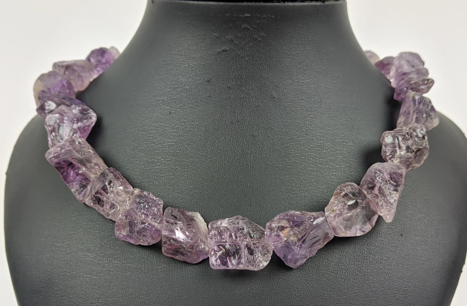 ELENA VOTSI NECKLACES, comprising one in amethyst and the other in rose quartz, each with a silver - Image 2 of 12