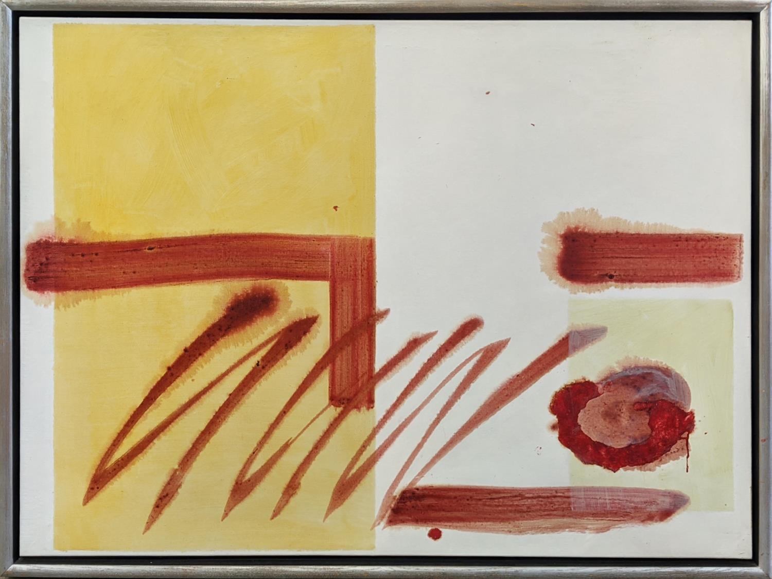 SARA OWEN, 'Opening beyond', oil on linen, 91cm x 122cm, framed.