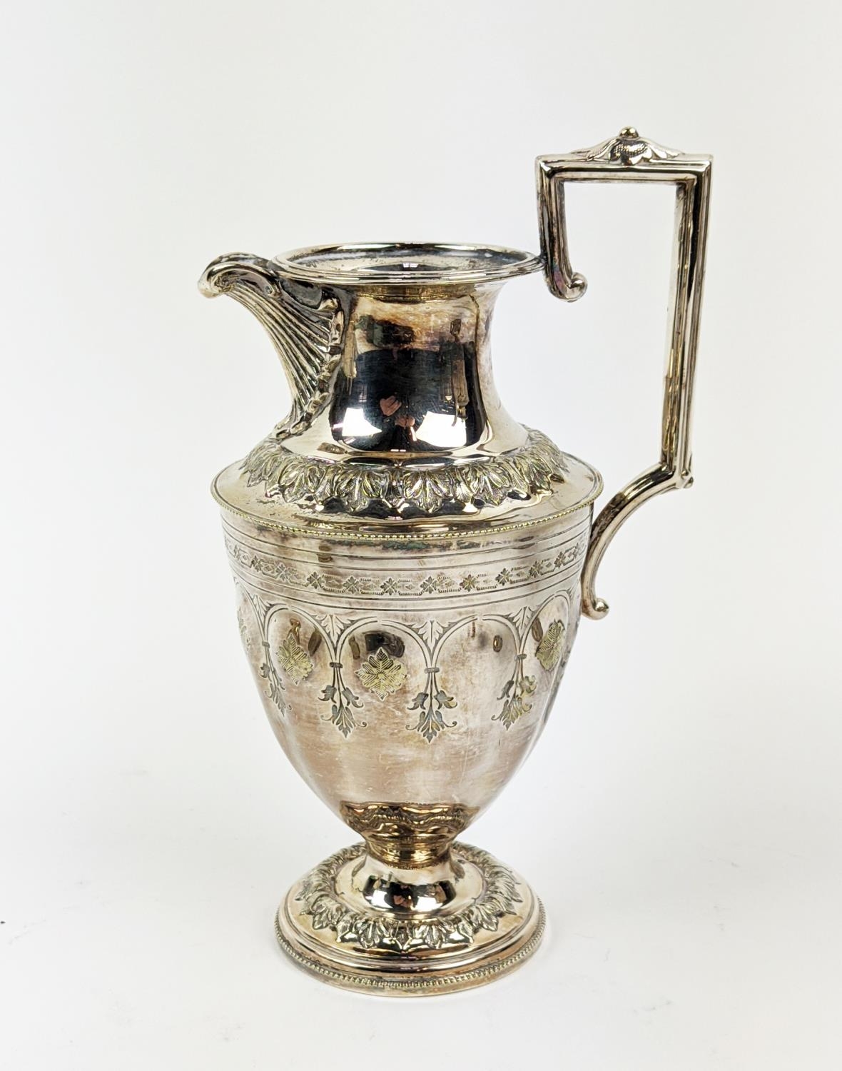 A COLLECTION OF SILVER PLATED WARE, comprising a Victorian aesthetic four piece tea and coffee - Image 8 of 11