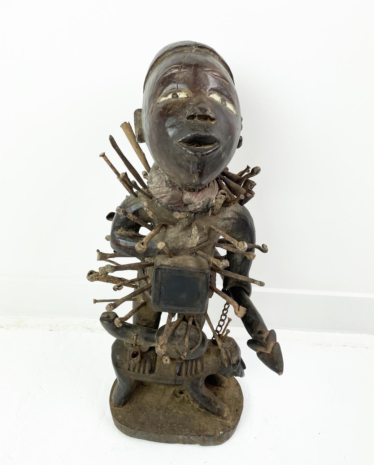 NKISI KONDI FETISH FIGURE (Congo).