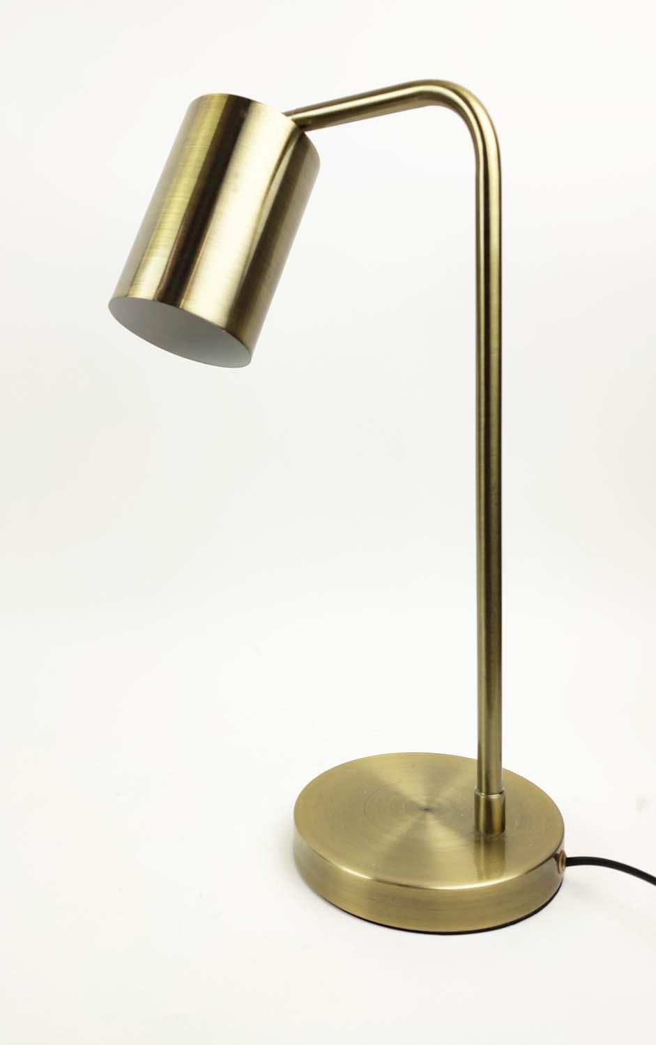 TABLE LAMPS, a pair, gilt metal, 50cm H. (2) - Image 3 of 6