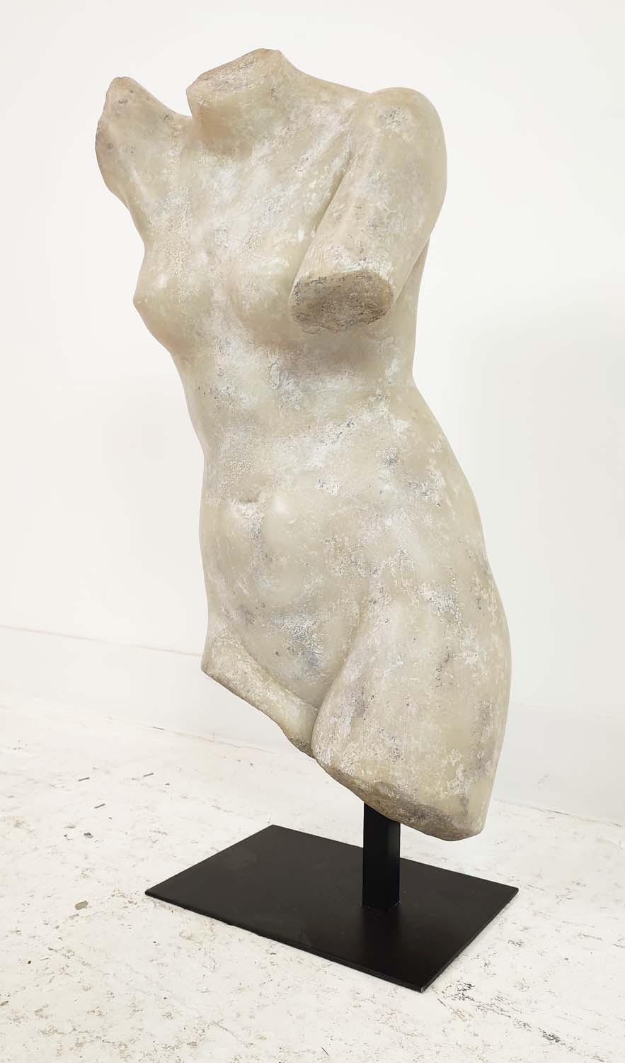 VENUS ON STAND, 75cm H, faux stone. - Image 2 of 5