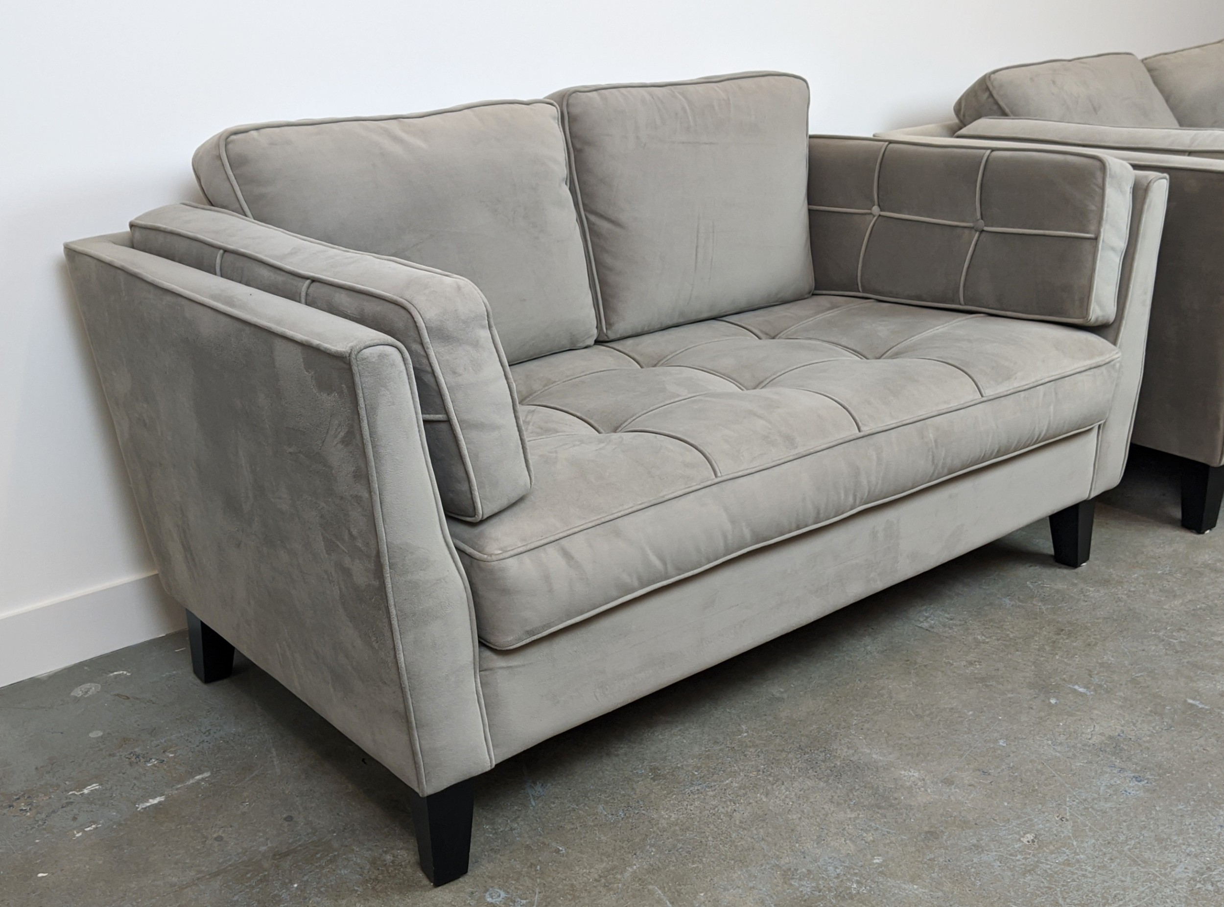 SOFA, 1960s Danish inspired, grey upholstery, 158cm W. - Image 2 of 9