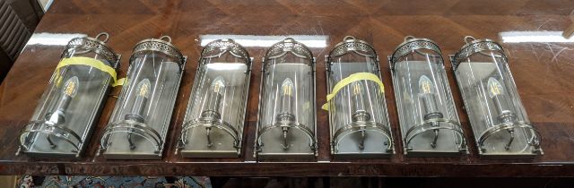 ELSTEAD LIGHTING GUILDHALL WALL LIGHTS, a set of eight, 41cm x 15cm x 11cm approx. (8)