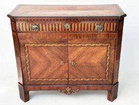 DUTCH SIDE CABINET, early 19th century kingwood with ebony and satinwood parquetry inlay and gilt