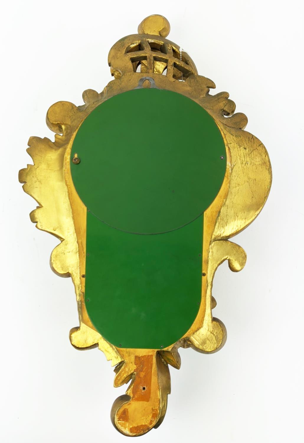 SWEDISH CARTEL CLOCK, Rococo style giltwood, 58cm H x 35cm W. - Image 9 of 9