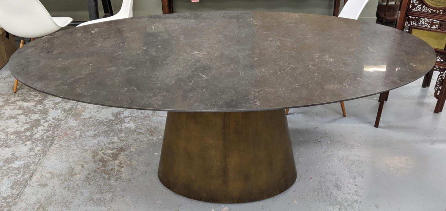 BARKER AND STONEHOUSE JANCO OVAL DINING TABLE, 200cm x 110cm x 76cm. - Image 2 of 7