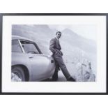 CONTEMPORARY SCHOOL PHOTO PRINT, of James Bond, framed and glazed, 63cm H x 83cm.