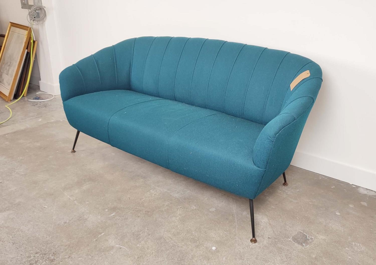 SOFA, vintage Italian, in later Zimmer & Rohde infinity upholstery, 185cm W. - Image 2 of 8