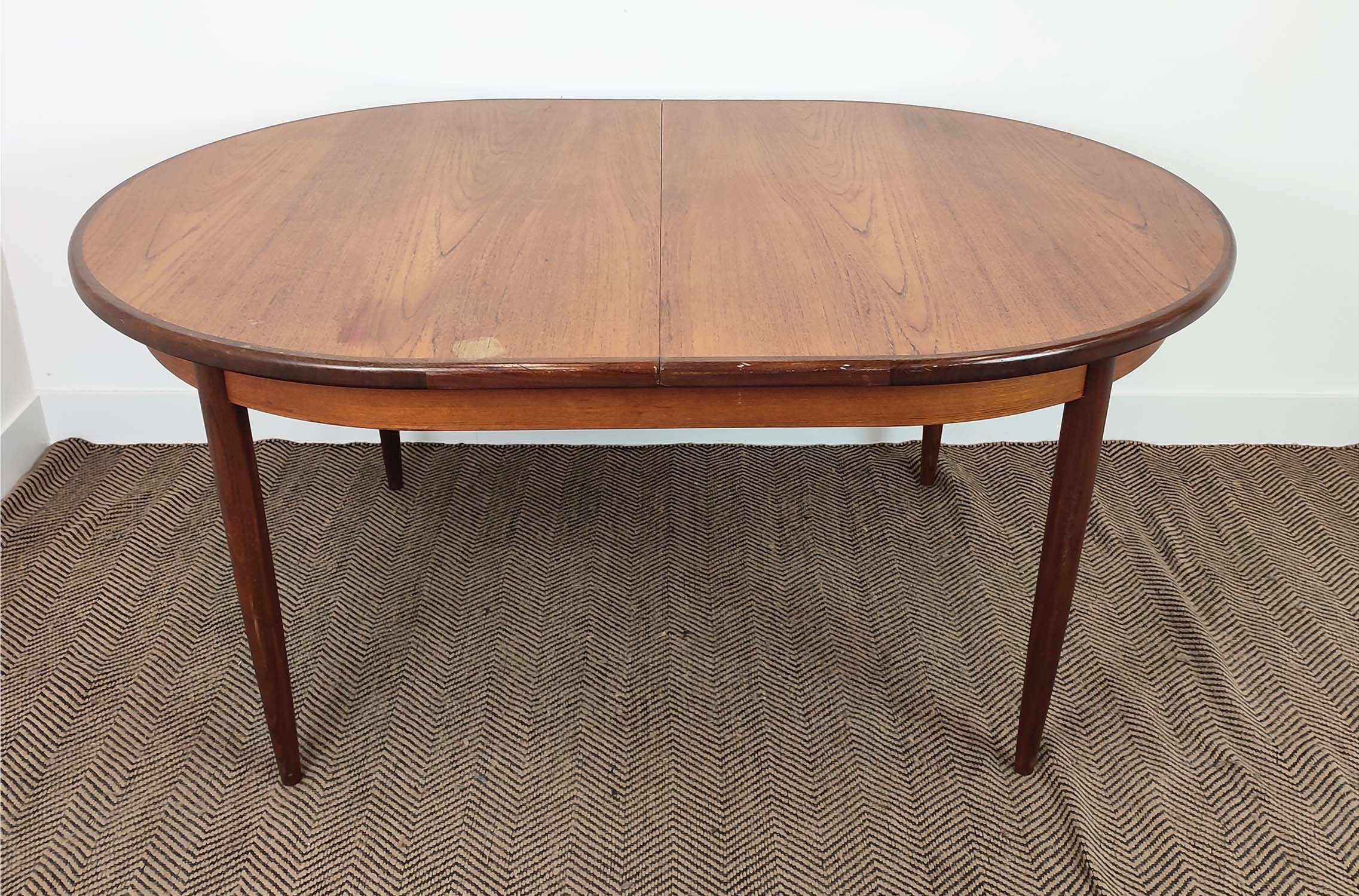 G PLAN DINING TABLE, extendable design, 209cm x 11cm x 73cm at largest. - Image 11 of 12