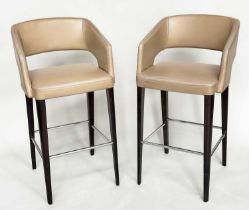 POTOCCO JOLLY STOOLS, a pair, by Wolfgang C. R. Meltzer, 104cm H, seat 76cm H. (2)