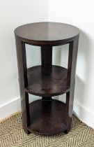 OCCASIONAL TIERED TABLE, of deco influence, 35cm W x 66cm tall.