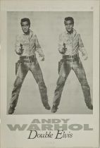 AFTER ANDY WARHOL, 'Double Elvis', offset printed in France by Nouvelles Images, 100cm x 71cm,