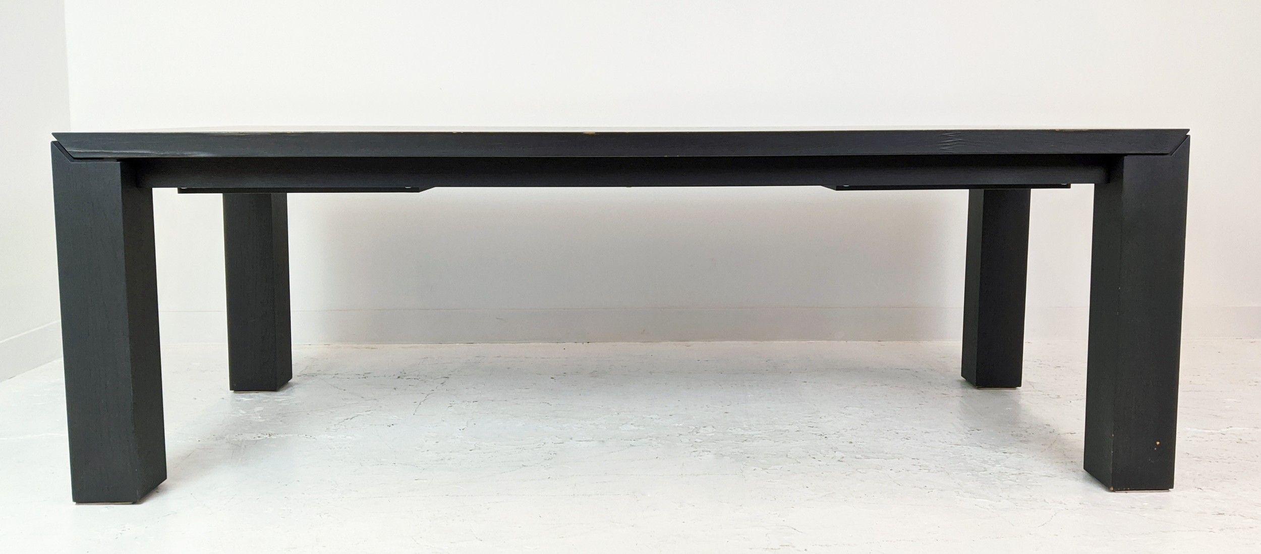 LIVING SPACE AMBROGIO EXTENDABLE DINING TABLE, 220cm x 95xm 76cm at smallest. - Image 3 of 11