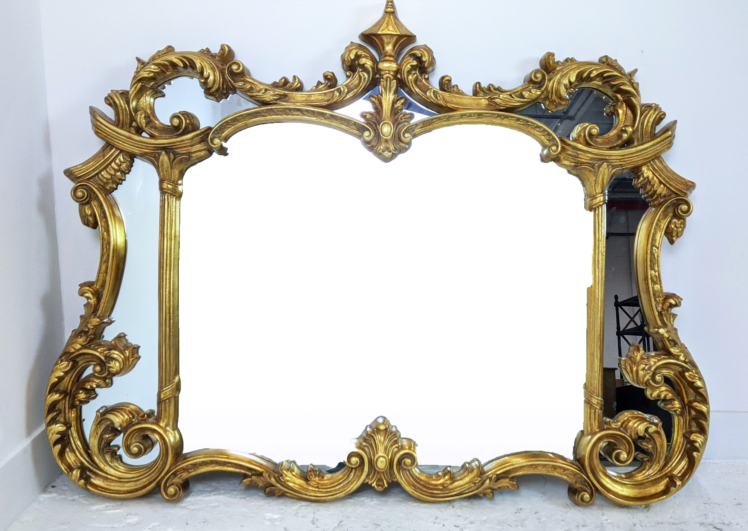 WALL MIRROR, Rococo style gilt framed, 99cm H x 129cm. - Image 2 of 5