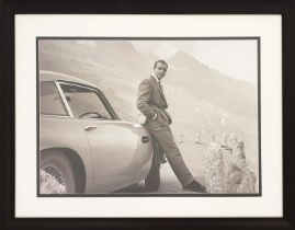 JAMES BOND 'Sean Connery and his DBS', photoprint, 67cm x 87cm.