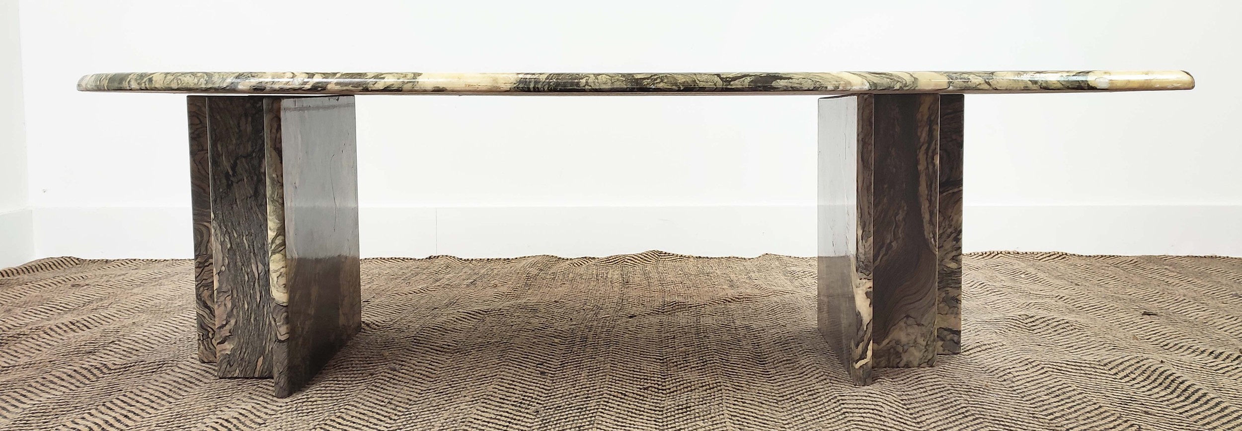 COFFEE TABLE,1970s Italian marble, 37cm H x 123cm x 64cm. - Image 3 of 7