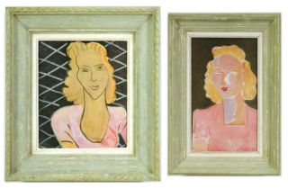 AFTER HENRI MATISSE, Deux Femmes, a pair of off set lithographs, vintage French frames.