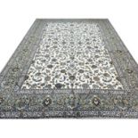 FINE PERSIAN ISFAHAN DESIGN CARPET, 380cm x 290cm.