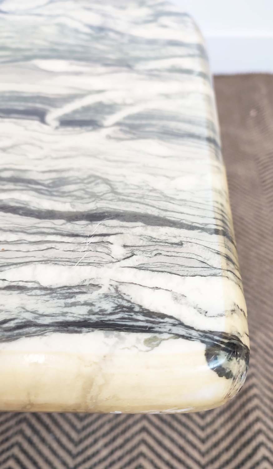 COFFEE TABLE,1970s Italian marble, 37cm H x 123cm x 64cm. - Image 5 of 7