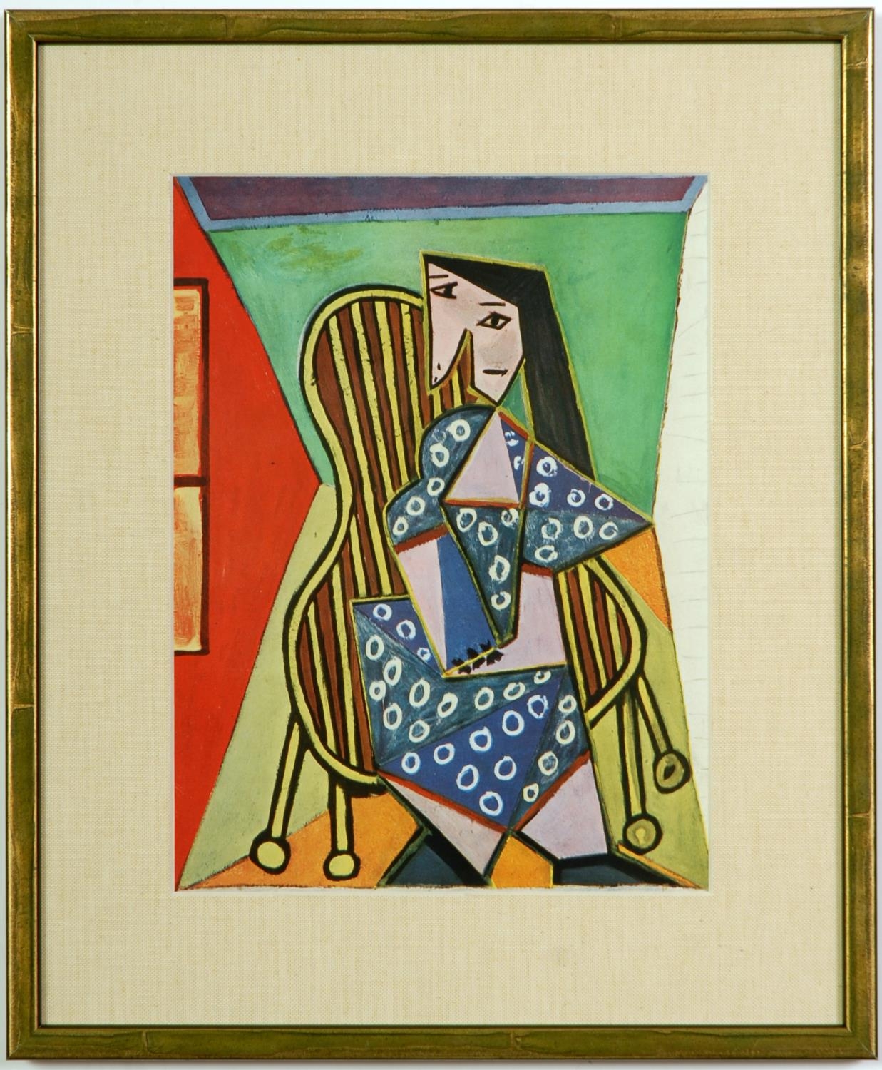 AFTER PABLO PICASSO, Femme Assise, a set of four off set lithographs, linen moutboard, various - Image 2 of 5