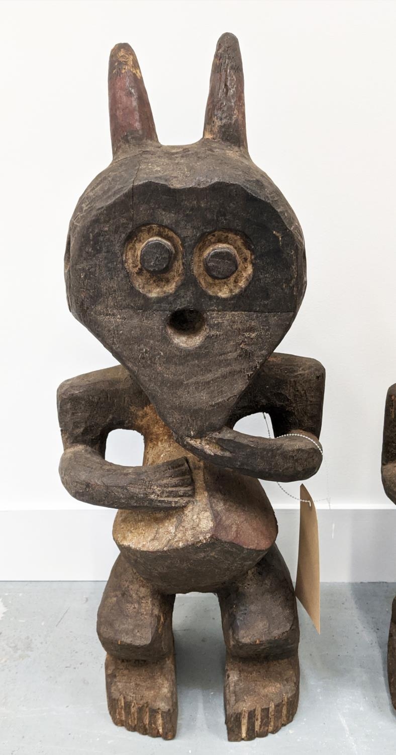MAMBILA FIGURE, a pair, Cameroon, 68cm H. - Image 3 of 5