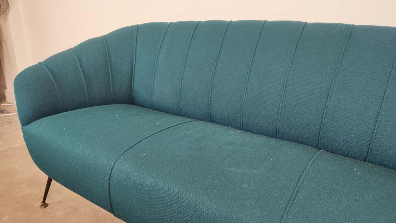 SOFA, vintage Italian, in later Zimmer & Rohde infinity upholstery, 185cm W. - Image 6 of 8