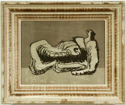 HENRY MOORE, Reclining Figure lithograph, edition 575 1975, San Lazzaro, 26cm x 35.5cm, French