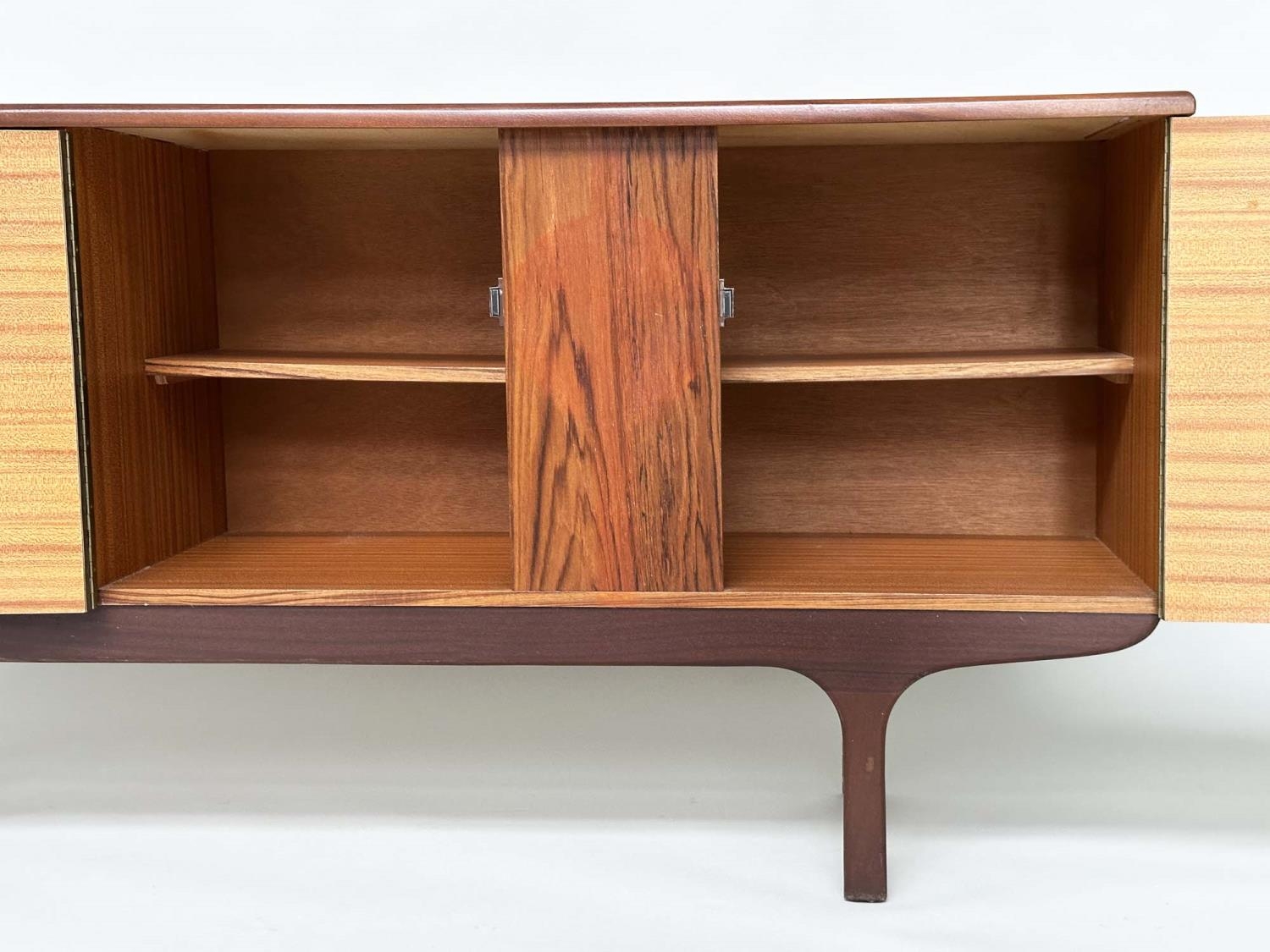 SIDEBOARD, mid 20th century teak with two doors and three drawers, 166cm x 40cm x 75cm H. - Image 7 of 10