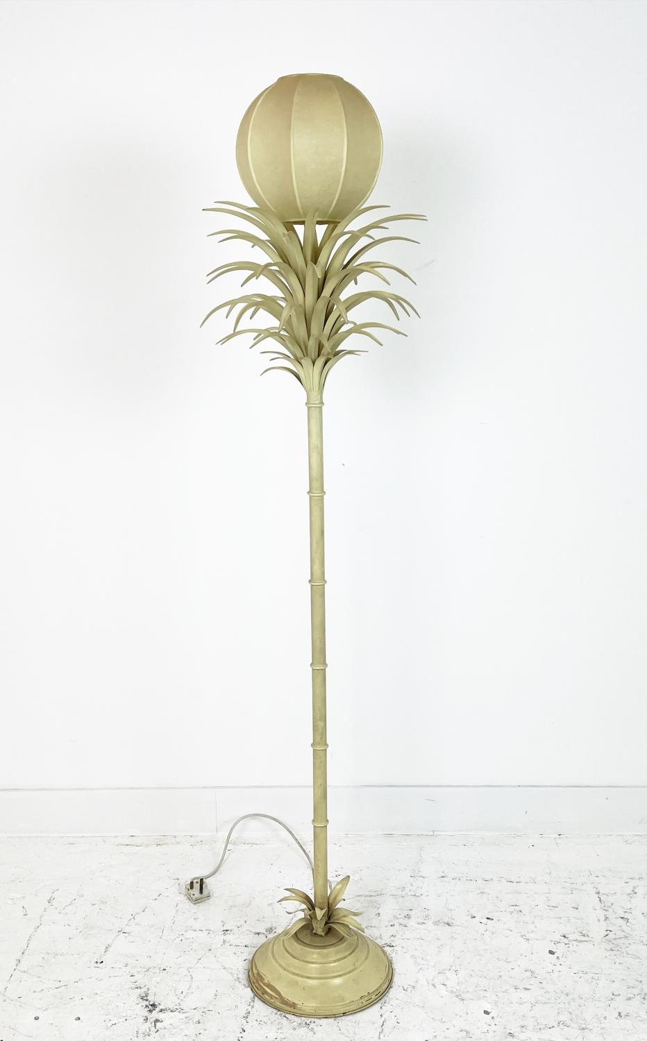 ATTRIBUTED TO SERGIO TERZANI PALM TREE TREE FLOOR LAMP, circa 1960's, painted metal, 160cm H.