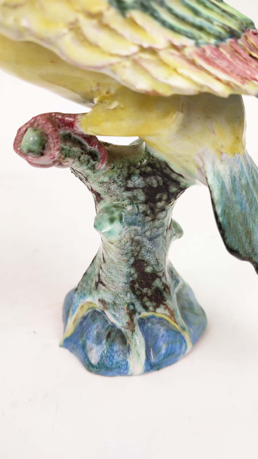 LADY ANNE GORDON (1924-2007) CERAMIC PARROT AND DOVE, monogrammed initial to base, parrot 20cm H, - Image 3 of 11