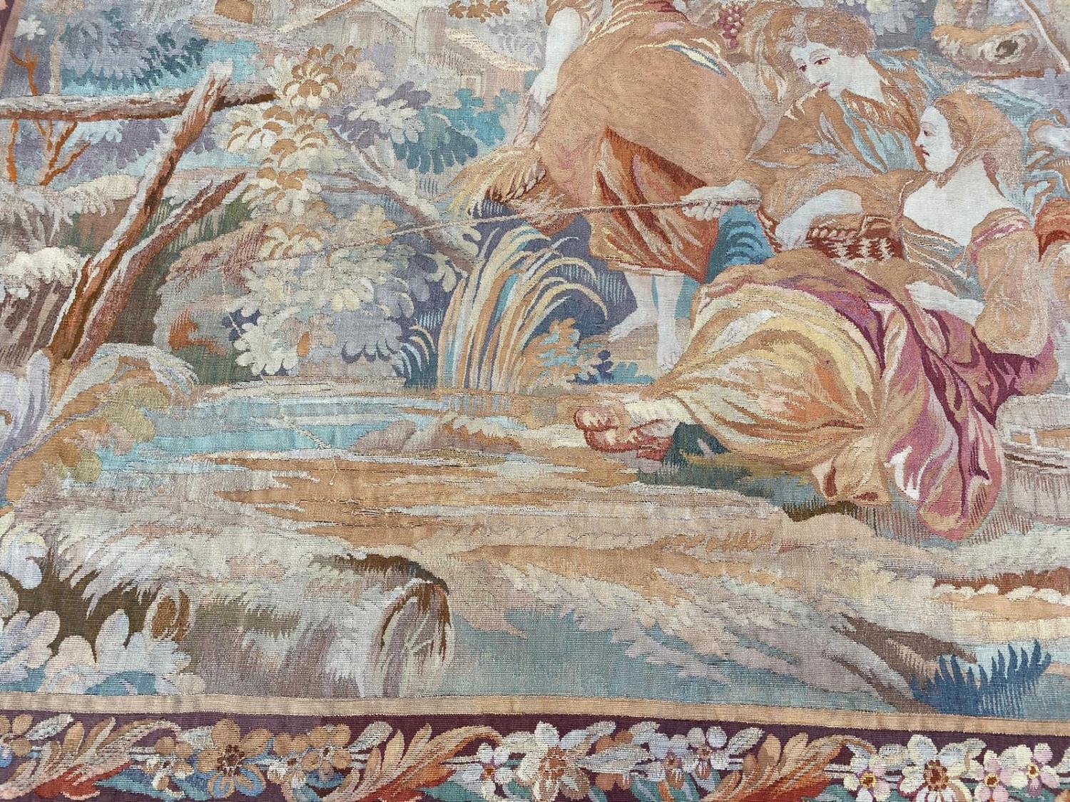 FLEMISH DESIGN TAPESTRY, 200cm x 190cm. - Image 8 of 8