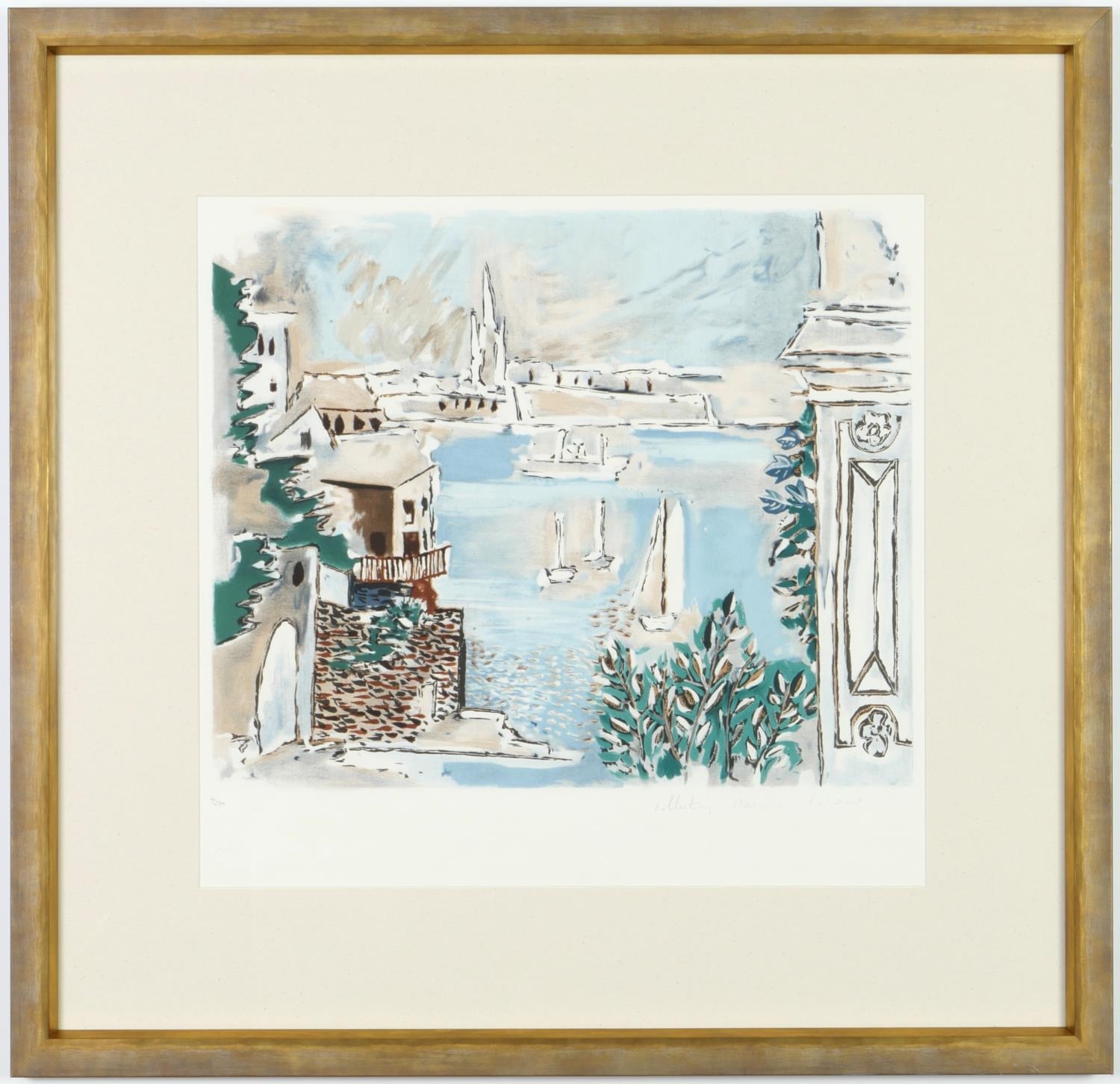 AFTER PABLO PICASSO PAYSAGE DE DINARD LITHOGRAPH, on arches paper – embossed numbered edition of 500
