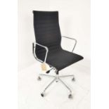VITRA ALUMINIUM GROUP CHAIR, by Charles and Ray Eames, 113.5cm H at largest.