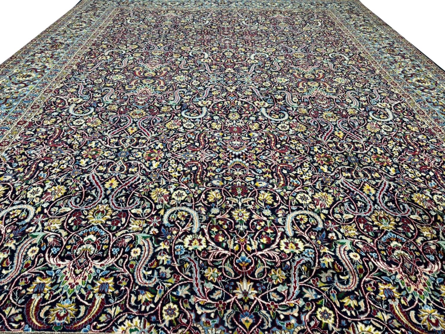 CONTEMPORARY OUSHAK LONG RUNNER, 442cm x 76cm. - Image 7 of 8