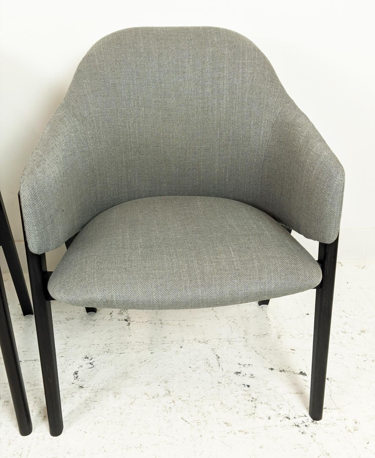 LINLEY SAVILLE DINING CHAIRS, a set of four, by Matthew Hilton, 80cm H approx. (4) - Image 5 of 11