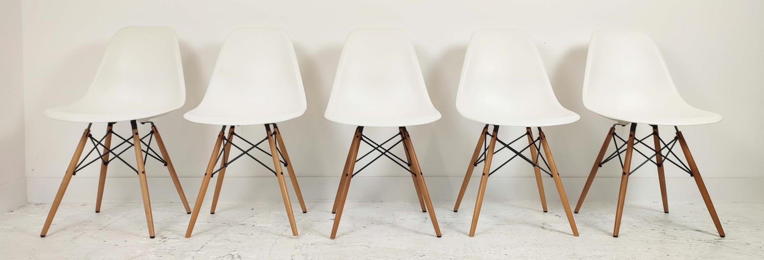 VITRA DSW CHAIRS, a set of five, by Charles and Ray Eames, 82cm H x 46cm x 50cm. (5) - Image 2 of 8