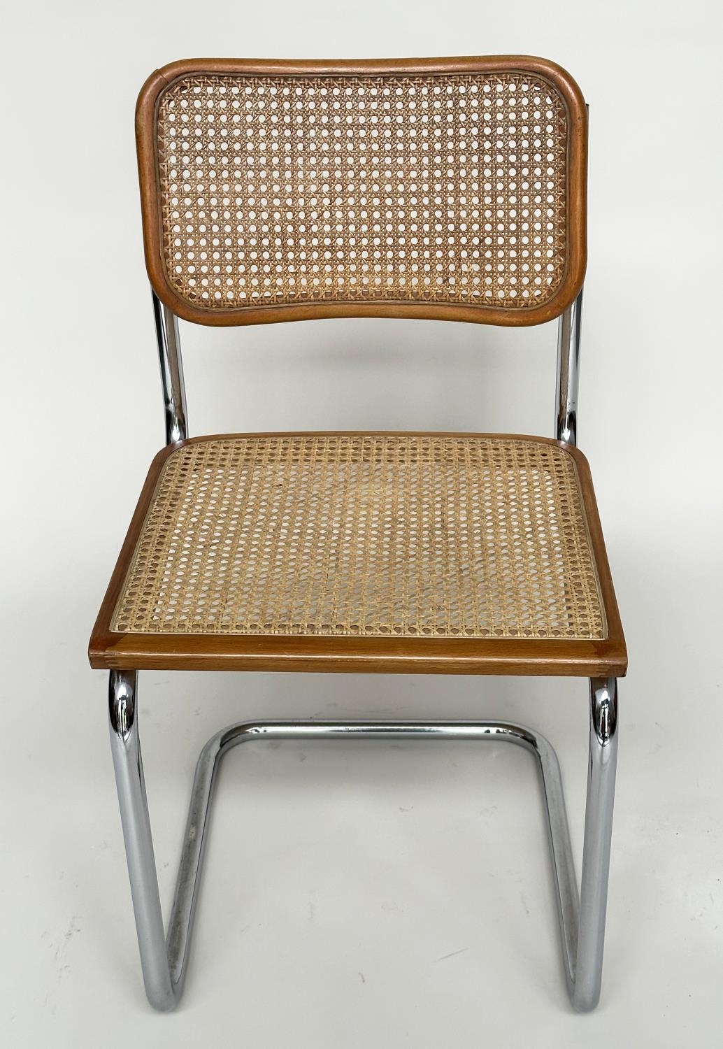AFTER MARCEL BREUER CESCA DINING CHAIRS, a set of six, 83cm H. (6) - Image 8 of 13