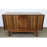 HEAL'S SIDEBOARD, mid 20th century walnut with four drawers flanked by two doors, 90cm H x 145cm x
