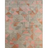 CONTEMPORARY POST MODERN DESIGN WOOL CARPET, 300cm x 198cm.