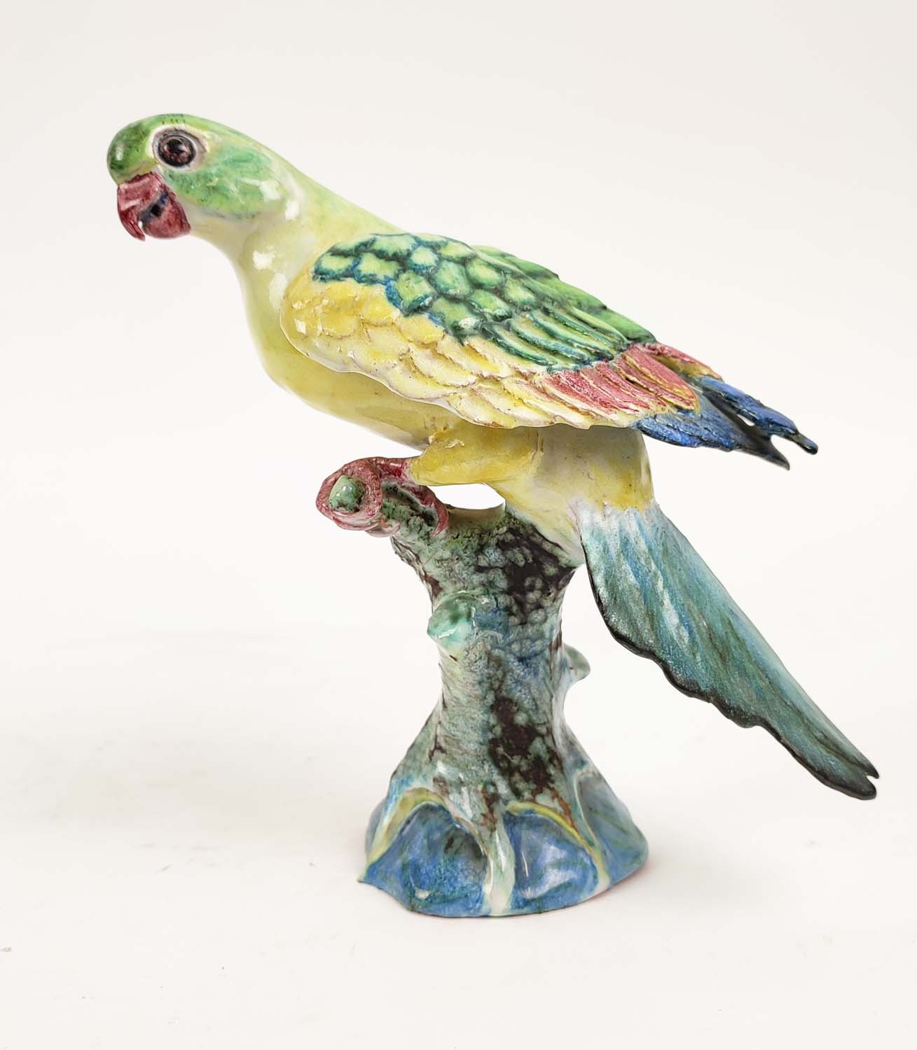 LADY ANNE GORDON (1924-2007) CERAMIC PARROT AND DOVE, monogrammed initial to base, parrot 20cm H, - Image 2 of 11