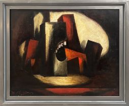 MICHAEL ZUIAGIN (Russian 1931-2021), 'New York', 1995, oil on canvas, 60cm x 74cm, framed.